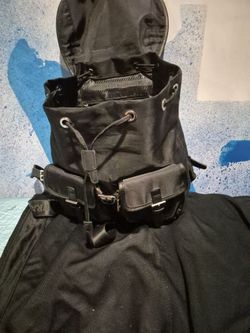 Prada. Black back pack new  price at $ 2000