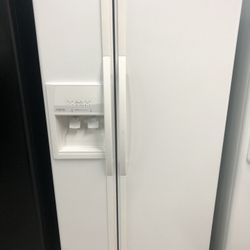33” Wide White Side By Side Refrigerator