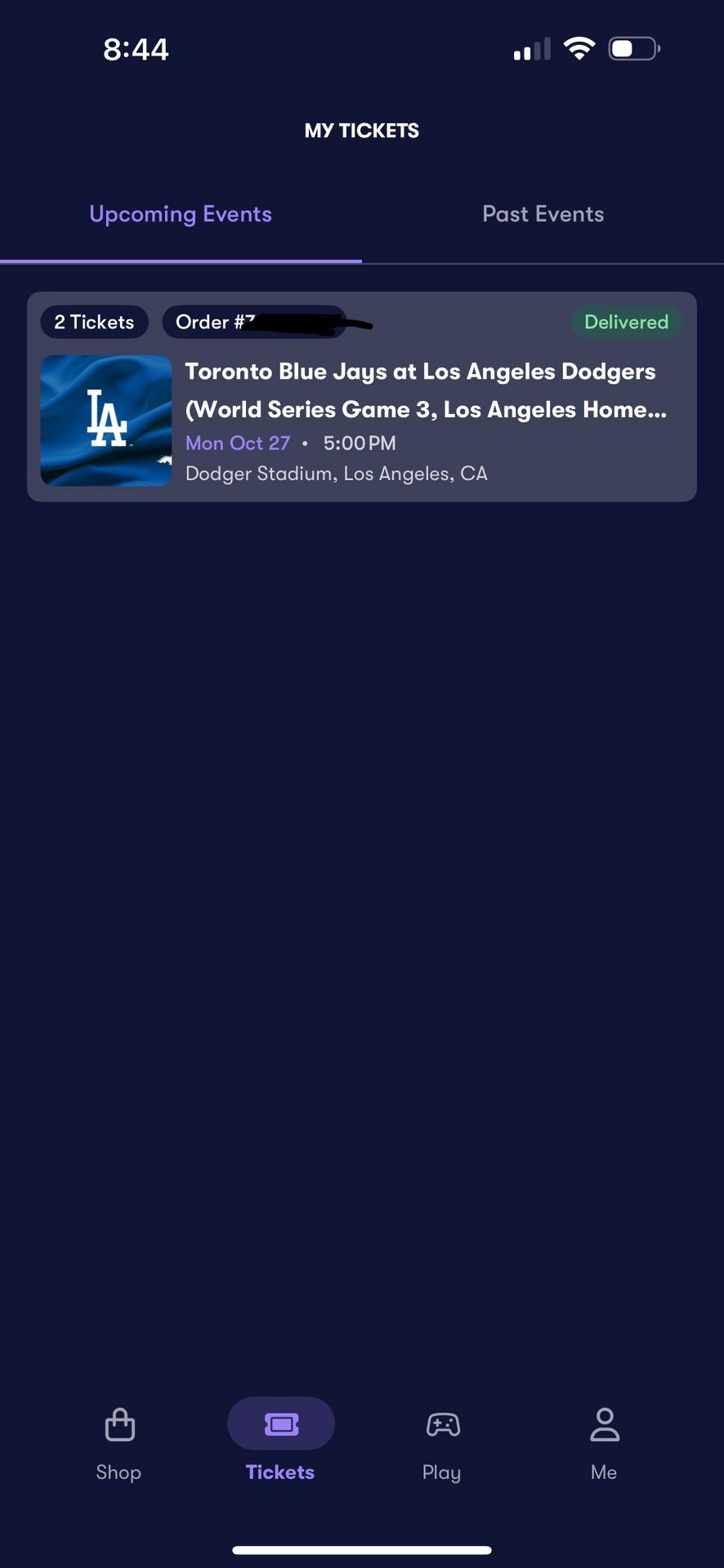 World Series Tickets Game 3 Monday 27