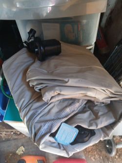 Air mattress. With pump.