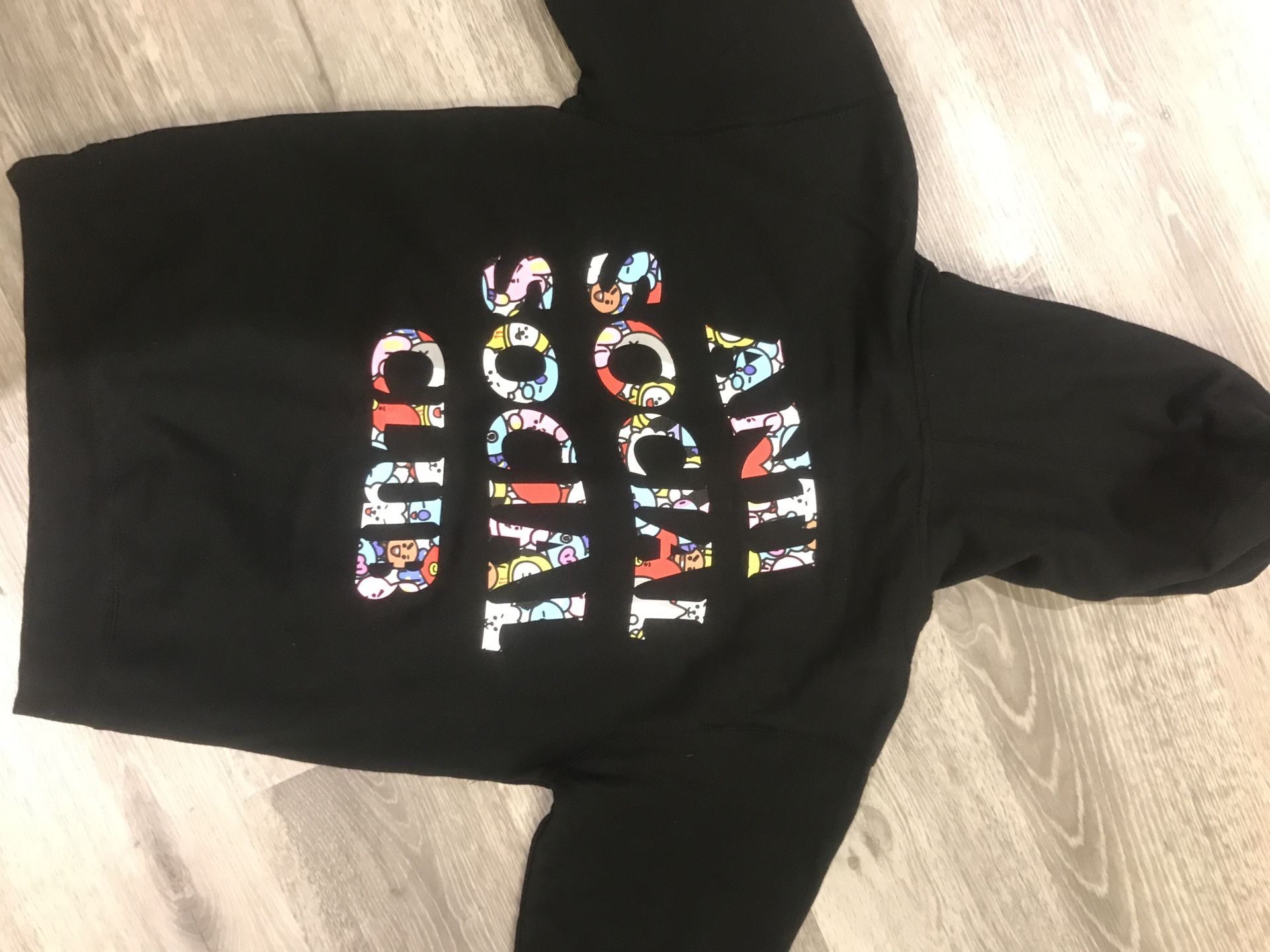 Black Hoodie Bt21 X Assc Hoodie Club Bt21 Assc Bt21 Hoodie Anti