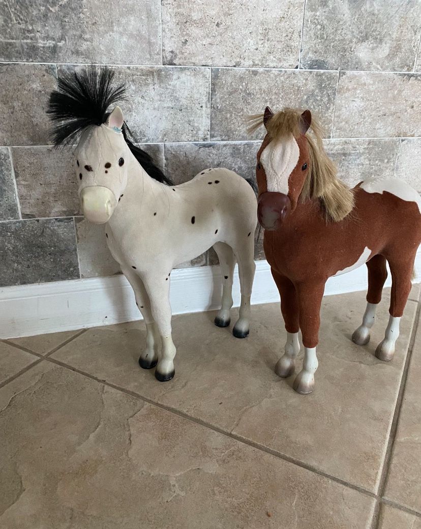 2 American Girl Horses Paint Filly & Sparks Flying 