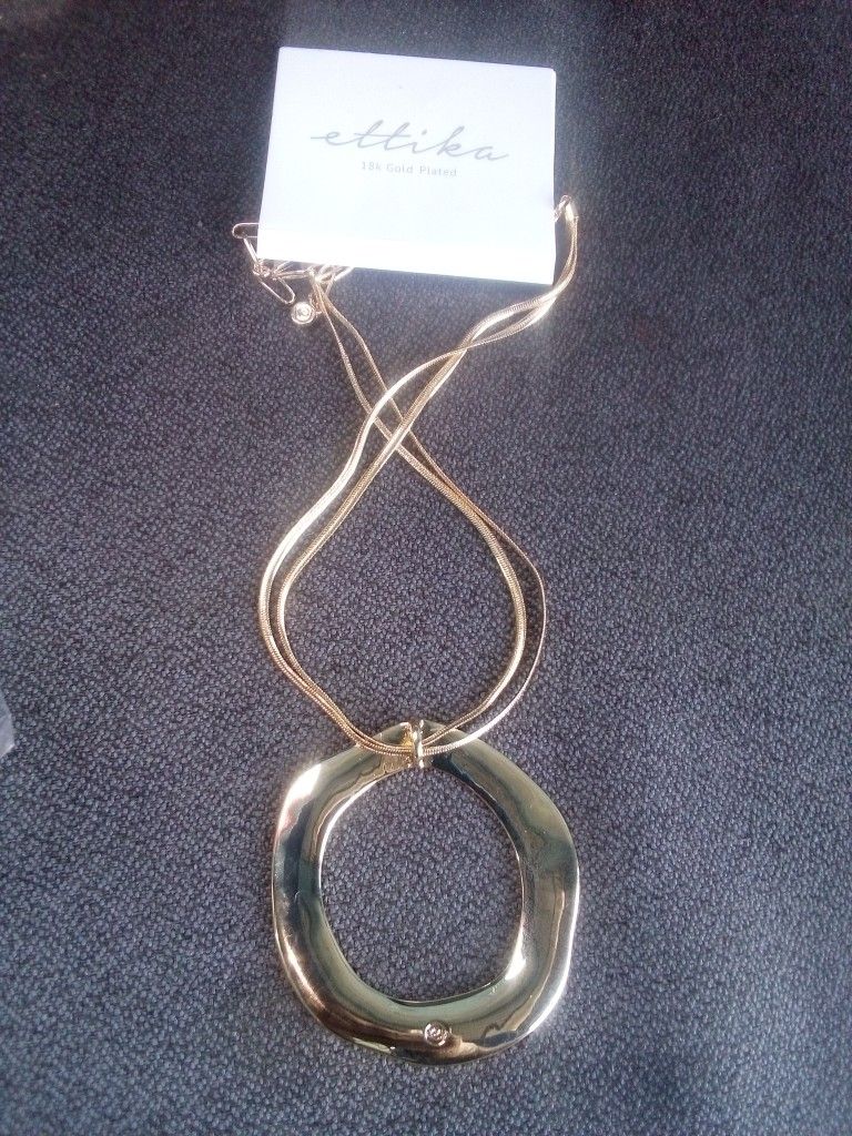 Brand New Ettika 18k Gold Plated Necklace