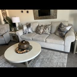 Ashley Plush Cushion four seater loveseat