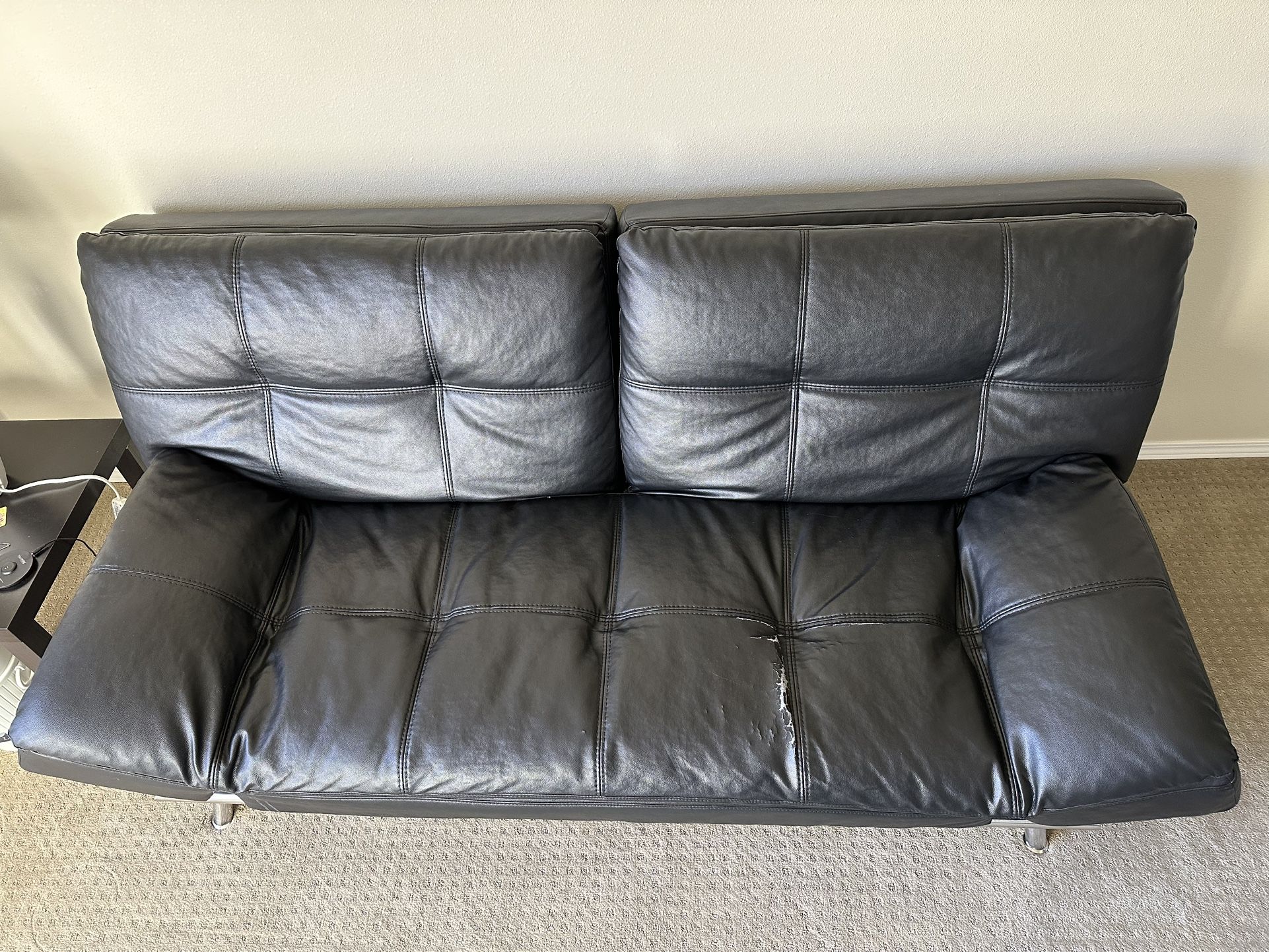 leather futon sofa bed