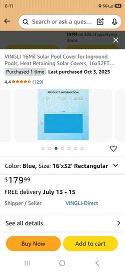 Solar pool cover