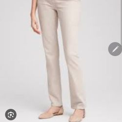 Chico's Tan Uniform Chino Pants NEW Size 6 Women's 