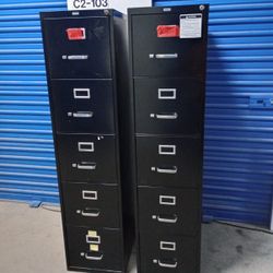 Letter Size Metal File Cabinet With Key $100 Each 