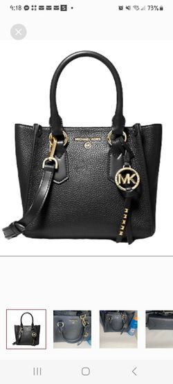 MICHAEL KORS CROSSBODY SMALL SATCHEL LEATHER BLACK PERFECT FOR A MOTHERS DAY GIFT