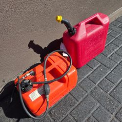 Briggs & Stratton 5 Gallon Gas Can and Suzuki outboard 3 gal