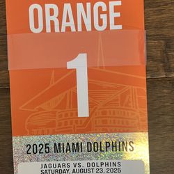 Orange Parking Pass - Dolphins vs Jaguars