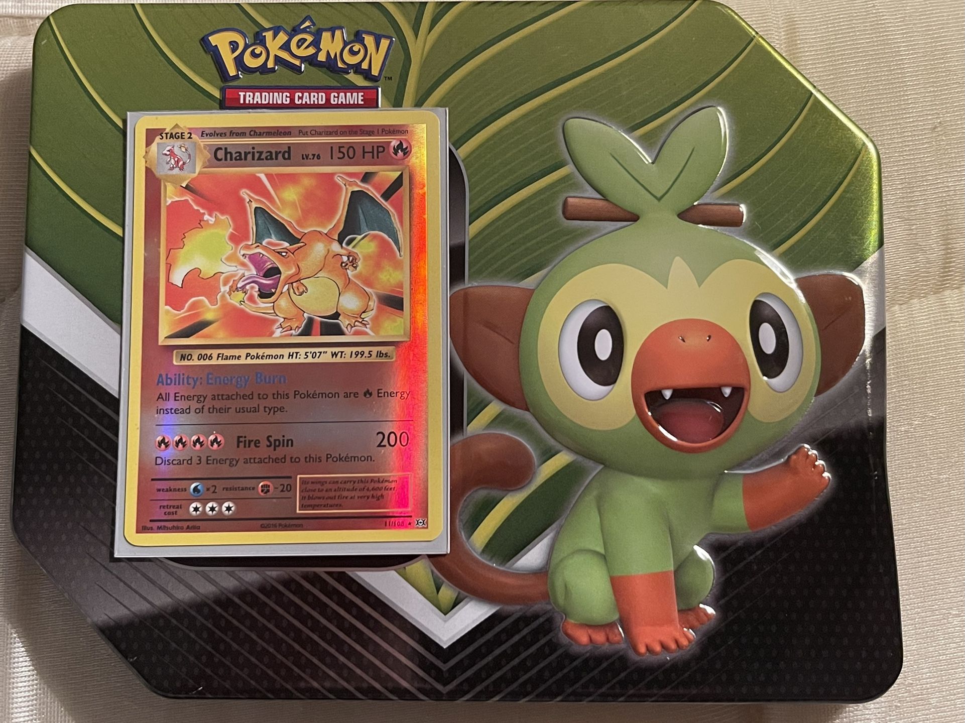 Charizard 11/108 Rare Reverse Holo Pokemon Card