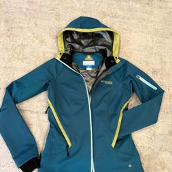 Omni Heat Columbia Titanium Weather Proof Water Proof Womens jacket XS