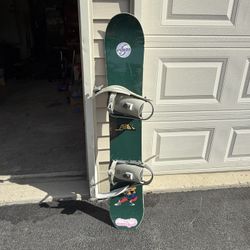 Snowboard And Bindings