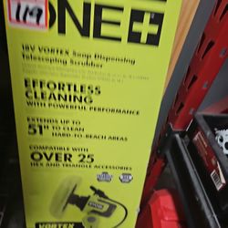 Ryobi 18v Vortex Soap Dispensing Tele Scrubber