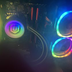 GAMING PC SELLING WITH A MONITOR ON TOP