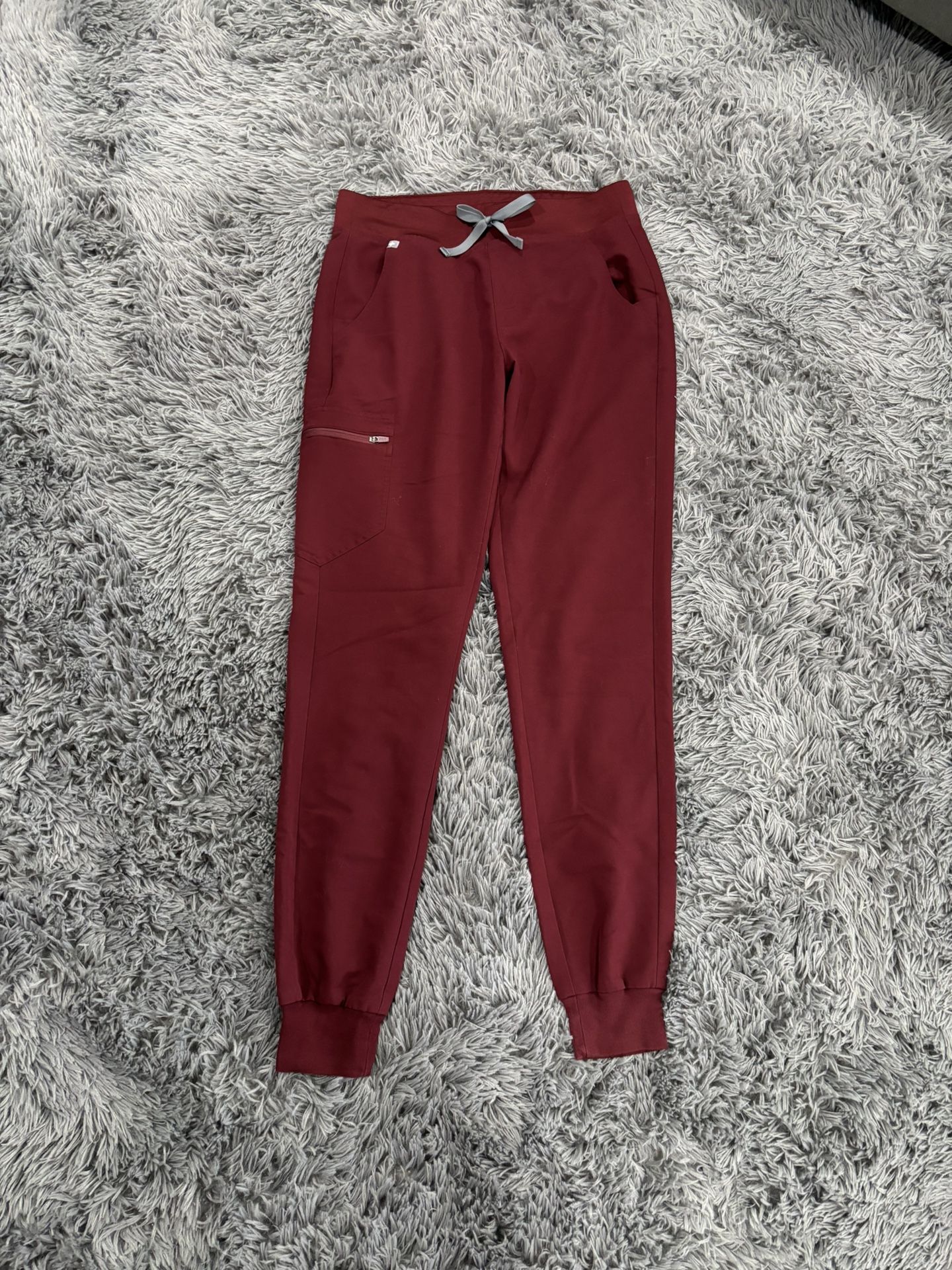 S/T FIGS Burgundy Scrub Pants