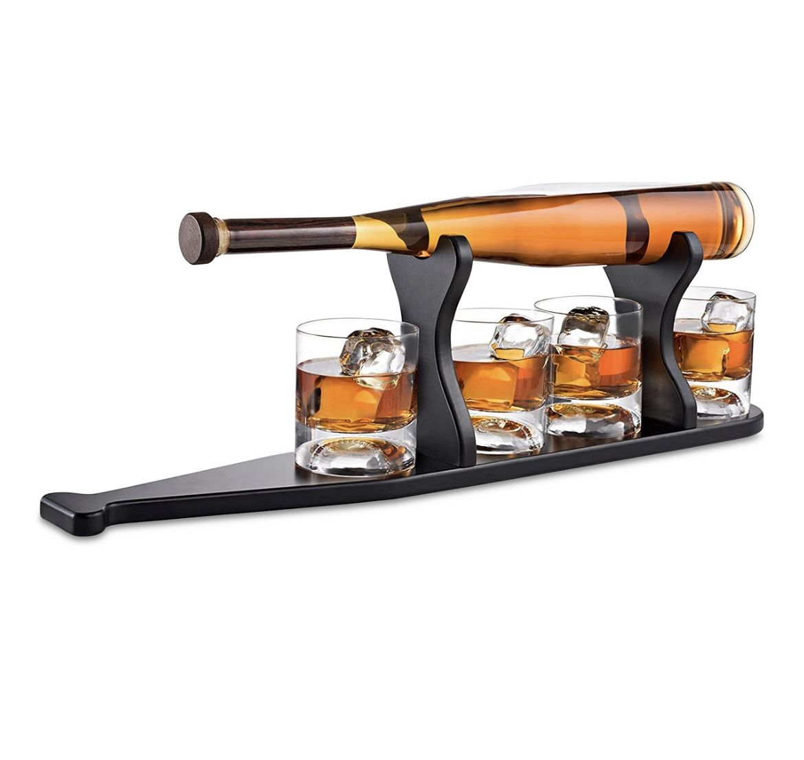 Baseball Decanter Glass Set