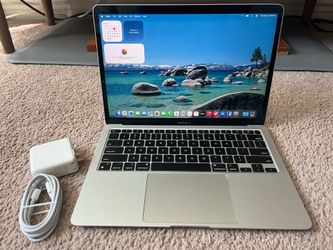 13” Macbook Air M1 8-core Laptop With Power Adapter