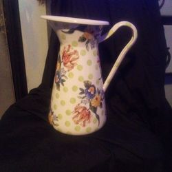 Mackenzie Childs Wildflower Large Pitcher 
