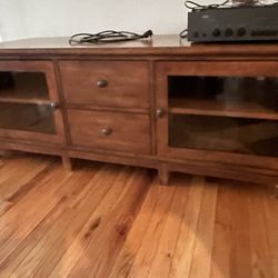 Wood TV stand 