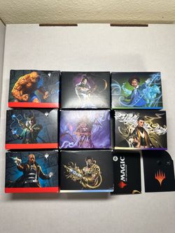 Lot of 8 Magic the Gathering Commander Decks