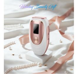 IPL Laser Hair Removal Device for Women & Men - Home 45°F Ice-Cooling Contact for Painless & Long-Lasting Results, 86% Hair Reduction in 3 Weeks for F