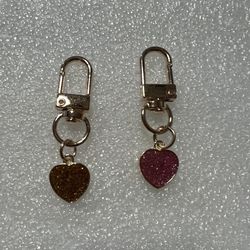 Small Keychain With Heart Charm Great For Valentine’s Day