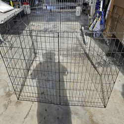 Foldable 48 inch Octagonal Metal Dog Playpen 8-Panel Exercise Dog Fence with Door, Indoor/Outdoor Dog Corral with Dog Pin for Large & Medium Dogs