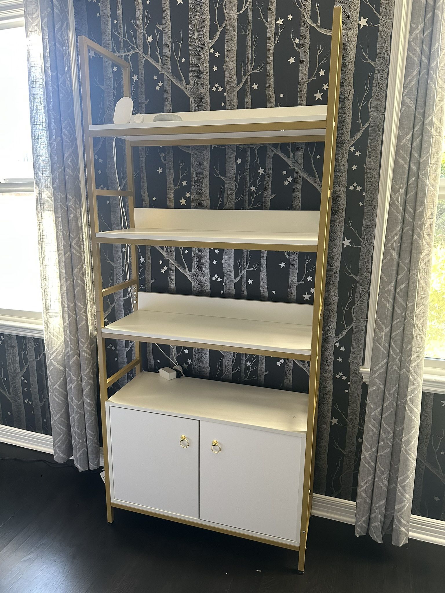 FREE – must pick up. Bar-height table with a marble-style top and three black upholstered stools. Great for a dining nook, kitchen, or small apartment