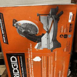 Ridgid 12 In Dual Bevel Miter Saw