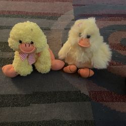 2 Yellow Ducks Stuffed Animals