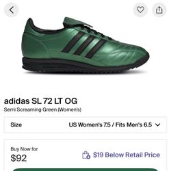 👟 Adidas SL 72 LT OG — Semi Screaming Green