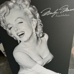 Marilyn Monroe Black-And-White Canvas Picture