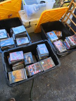 3 totes of DVD movies