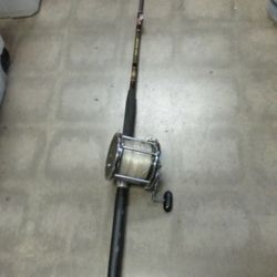 Used Penn Senator Deep Sea Fishing 6'6" Fishing Pole & Reel ( Read The Description!!)