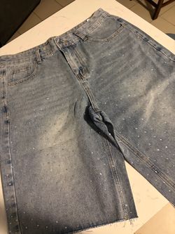 Rhinestone jorts
