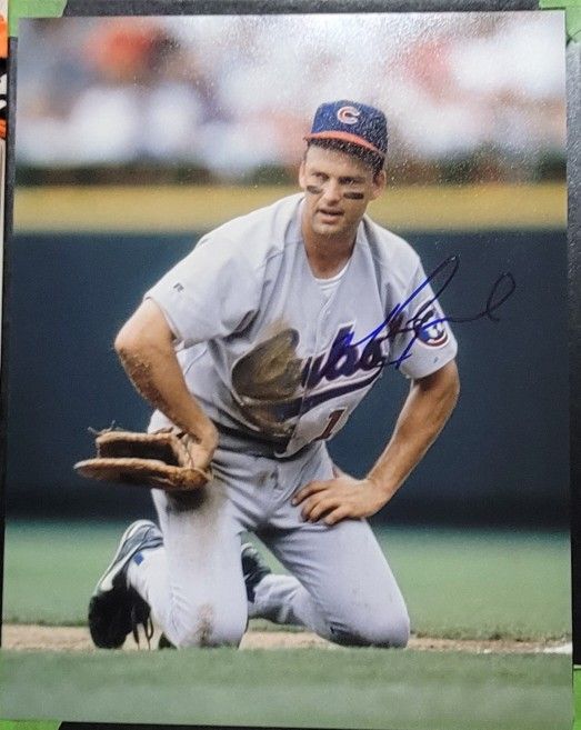 MARK GRACE Signed 11x14 Photo Chicago Cubs Autograph