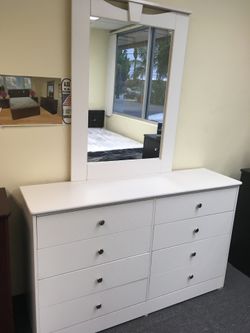 New compressed Wood Dresser With Mirror