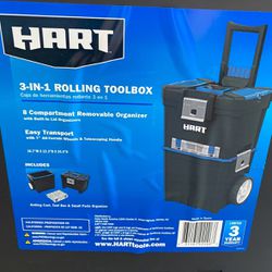 Hart 3-in-1 Rolling Toolbox 