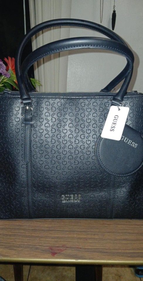 Large Black GUESS brand Multi Compartment Bag