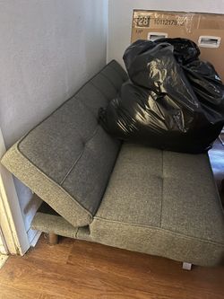 Sleeper Ottoman , Color Grey