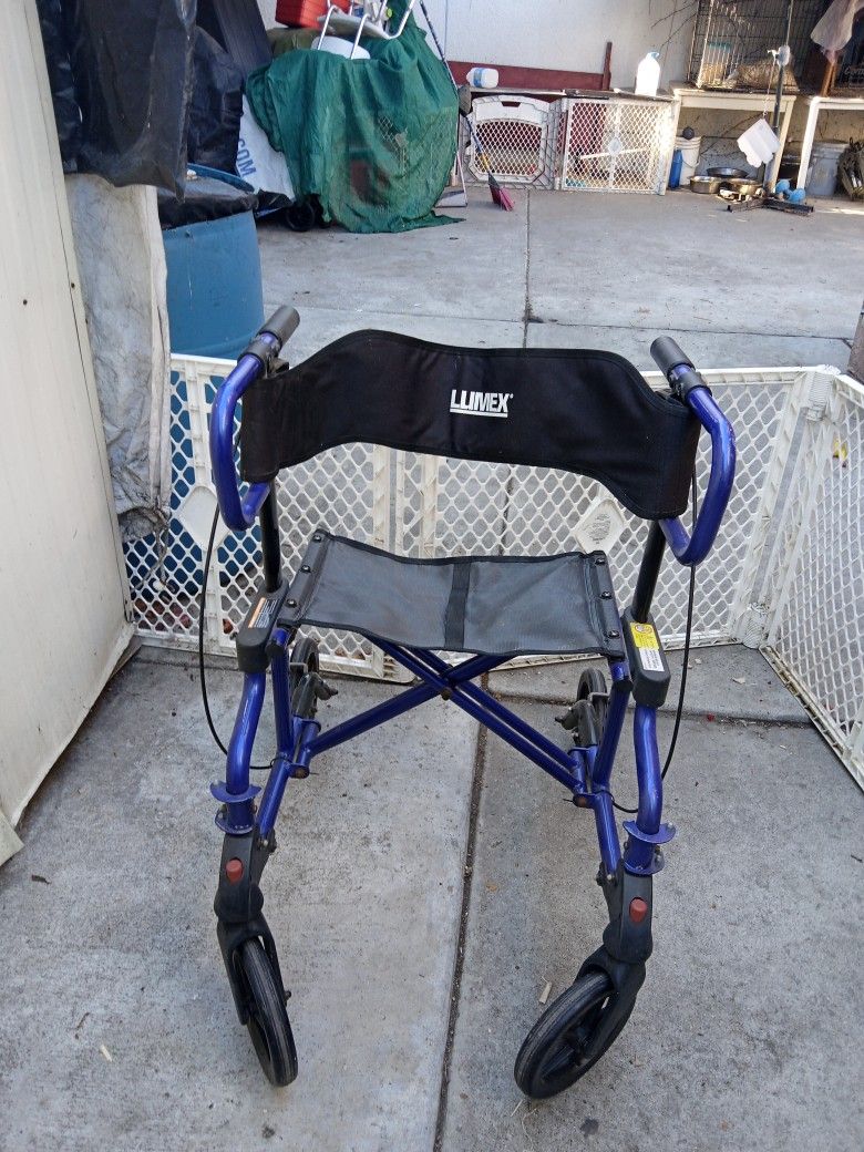 Foldable Rollator Walker With Seat