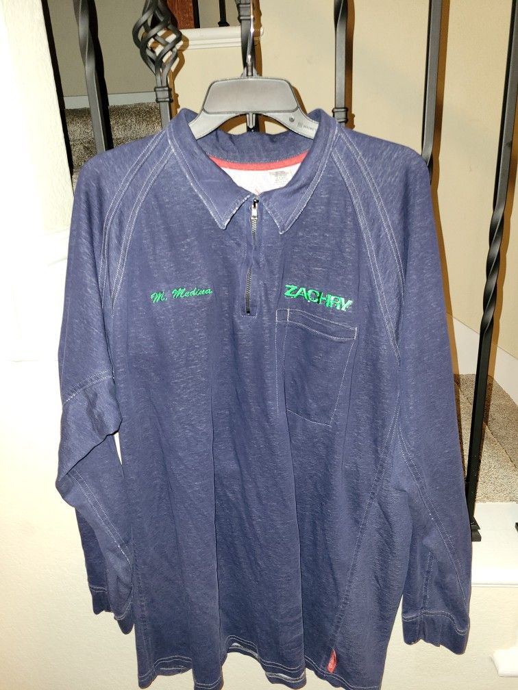 BULWARK FRC NAVY BLUE PULL OVER SHIRTS