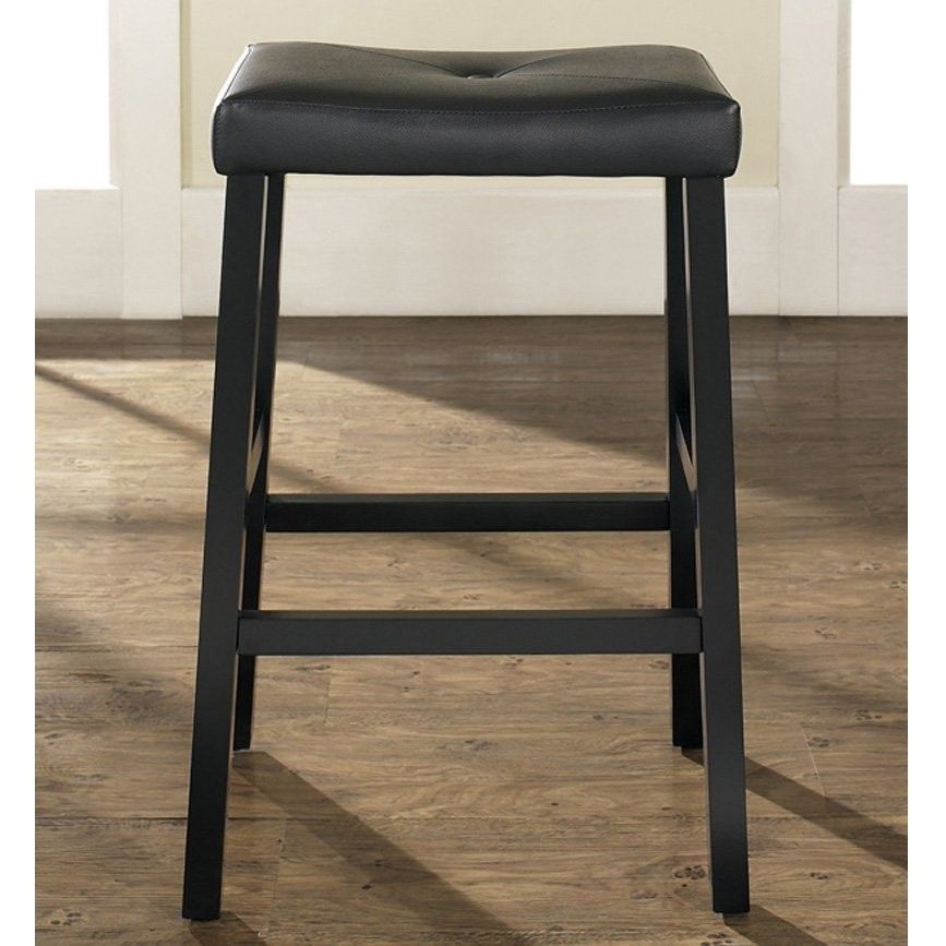 Saddle Seat Bar Stool - Set of 2 Crosley Upholstered 29 in.