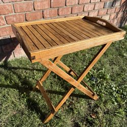 Collapsible, Teak Cocktail Table