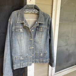 Chicos Blue Jean Jacket