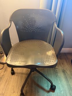 Metal desk chair