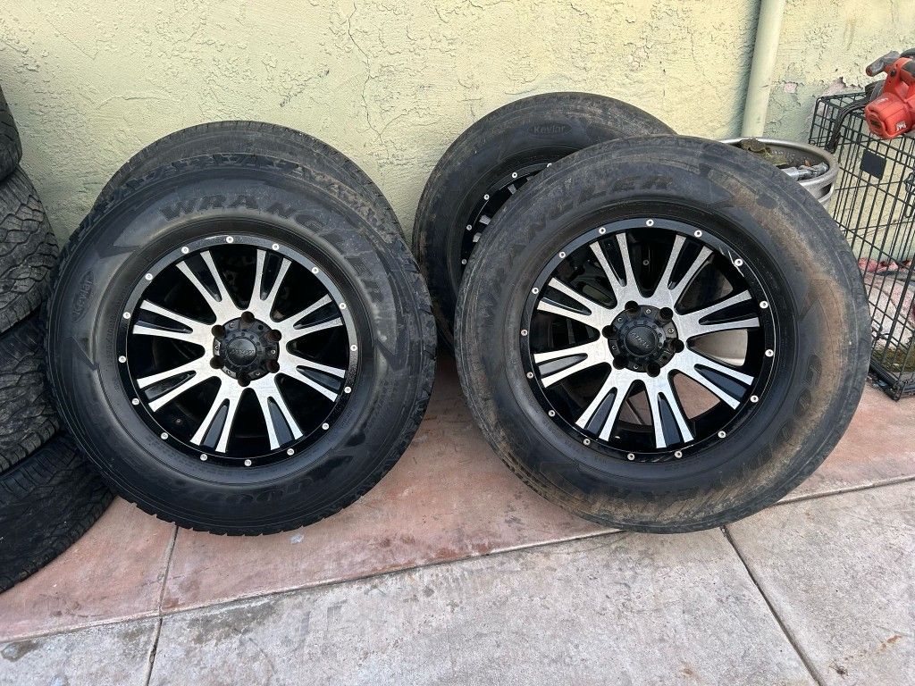 RIMS ONLY TIRES NO GOOD 275/70R18...6 LUGS FIT TOYOTA TACOMA NISSAN XTERRA NISSAN IZUSO RODEO NISSAN FRONTIER NISSAN PATHFINDER