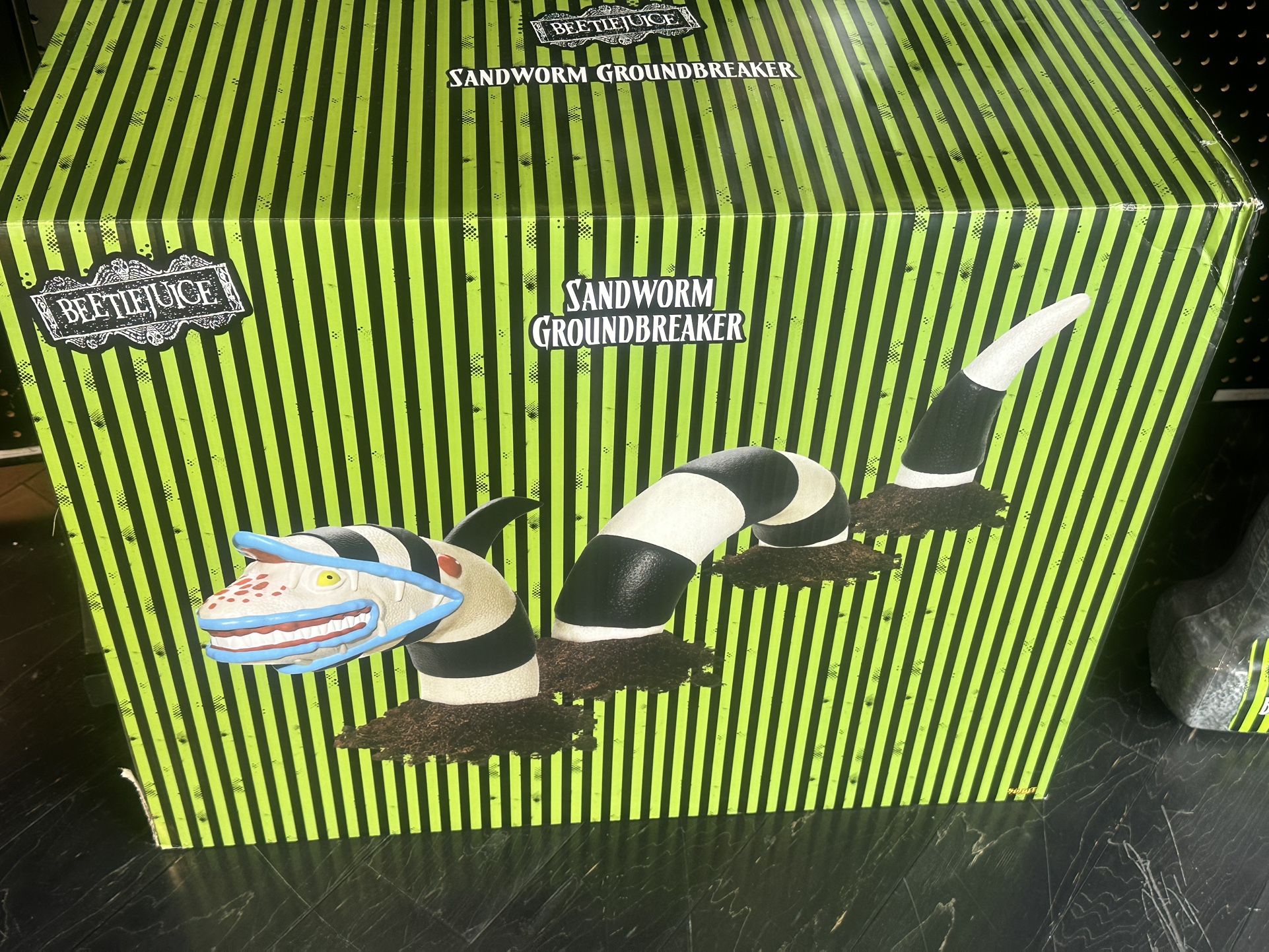 Beetlejuice Sandworm snake Lawn Decor